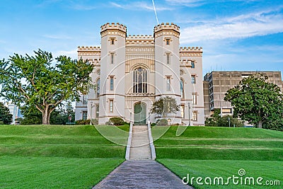 Old Louisiana State Capitol Building Stock Photo