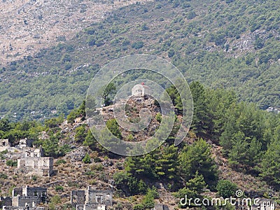 Levissi Kayakoy ghost city Stock Photo