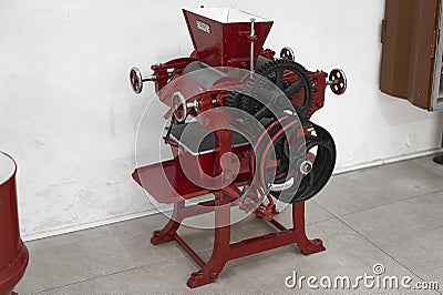 Old machinery for chocolate production Editorial Stock Photo