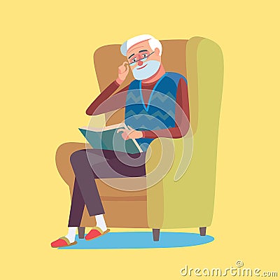 Old man Vector Illustration