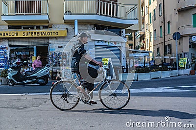 Old Man Riding Editorial Stock Photo