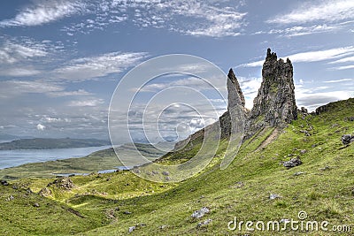 Old Man of Storr Isle of Skye Scotland Stock Photo