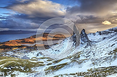 Old Man of Storr, Isle of Skye Scotland Stock Photo