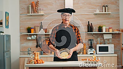 Old man wearing bonete Stock Photo