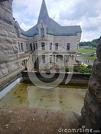 Old Mansfield Ohio Reformatory Prison Stock Photo