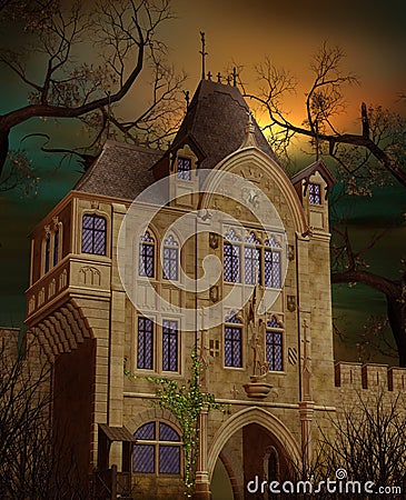 Old mansion Stock Photo