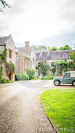 Old mansion in a small-town in Dorset, UK Editorial Stock Photo