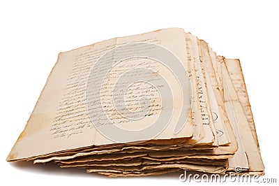 Old manuscripts Stock Photo