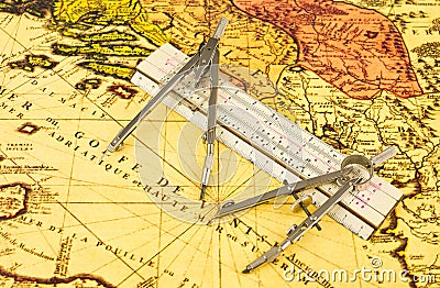 Old map Stock Photo