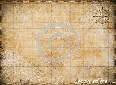 Old map exploration background Stock Photo