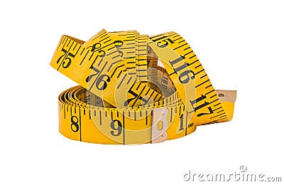 Old Measuring Tape Stock Photo