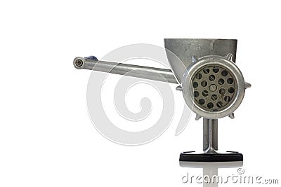 Old meat mincer. Stock Photo