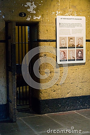 Old Melbourne Gaol Editorial Stock Photo