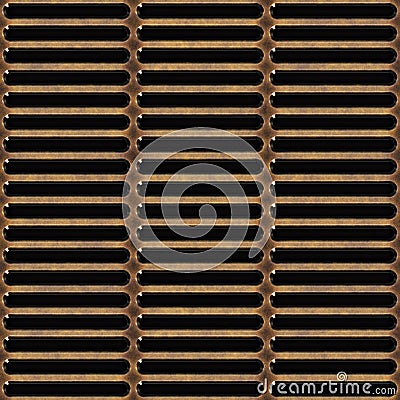 Old metal grill or vent Stock Photo