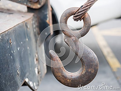 Old metal hook Stock Photo