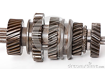 Old metal parts gear Stock Photo