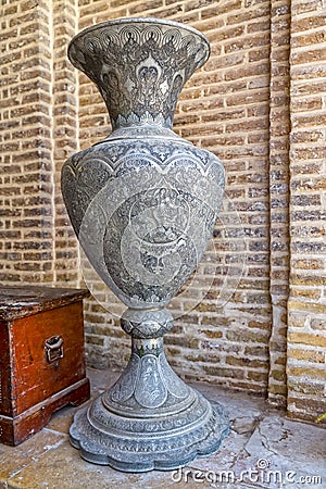 Old metal vase Shiraz Stock Photo