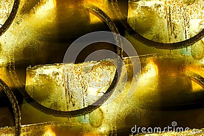 Old metal, wire ring abstract Stock Photo