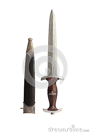 Old Military Dagger Stock Photo