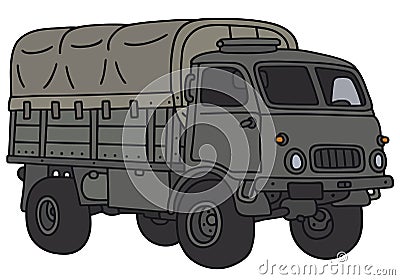 Old military truck Vector Illustration