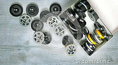 Old 8 mm and Super8 Stock Photo