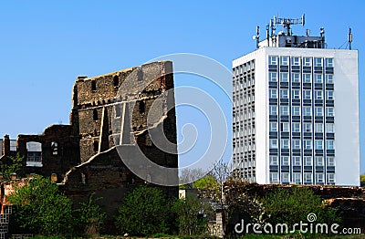 Old and modern Stock Photo