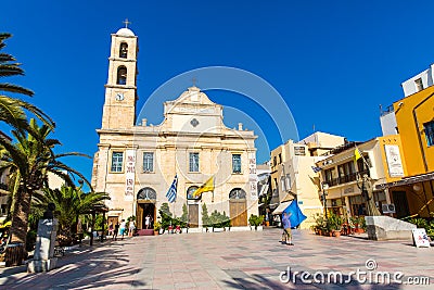 Old monastery Arkadi in Greece, Chania, Crete. Editorial Stock Photo