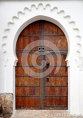 Old Moroccan Door Stock Photo