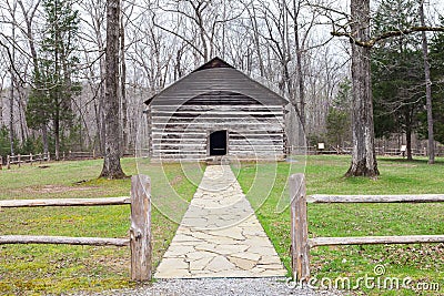 Old Mulkey Meetinghouse Stock Photo