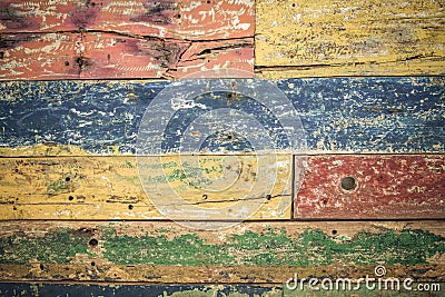 Old multicolour wooden background, perfect textured pattern Stock Photo