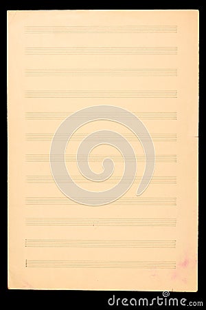 Old music paper Stock Photo