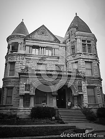 Old Musuem Home Architectural Louisville Kentucky Stock Photo