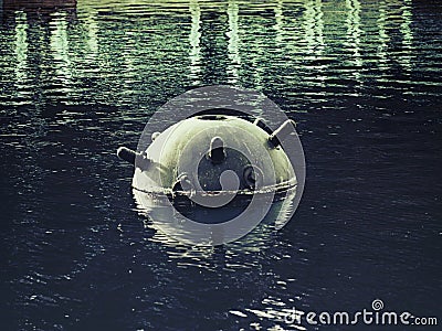 An old naval mine Stock Photo