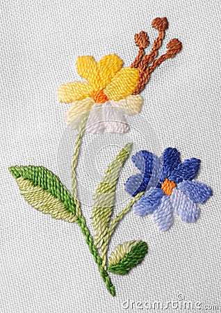 Old needlework Stock Photo