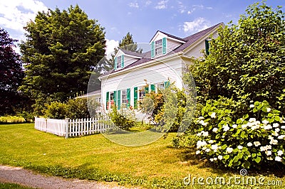 Old New England farm house Stock Photo