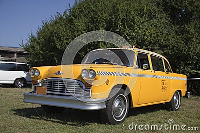 Old New York Cab Editorial Stock Photo