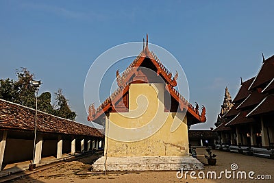 The old northern Thai temple, historic temple Editorial Stock Photo