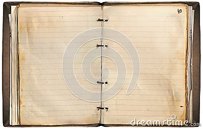 Old Notebook Stock Photo