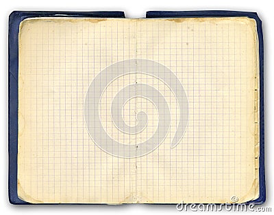 Old notebook Stock Photo