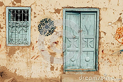 old Nubian house Editorial Stock Photo