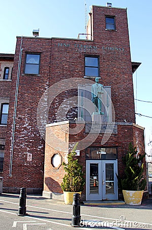 Old office building of the Bush Terminal Company at Sunset Park waterfront, Brooklyn, NY Stock Photo