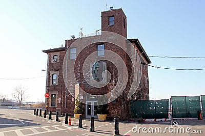 Old office building of the Bush Terminal Company at Sunset Park waterfront, Brooklyn, NY Stock Photo