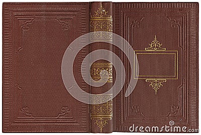 Old open book 1900 Stock Photo