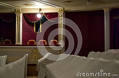 Old theatre lodge Stock Photo