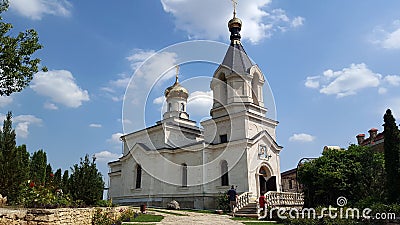 Old Orhei monastery on Raut river in Moldova Editorial Stock Photo