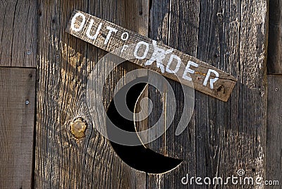 Old outhouse Stock Photo