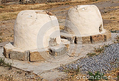 Old oven (tandyr) Stock Photo