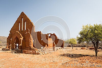 Old Palapye Church Botswana Stock Photo