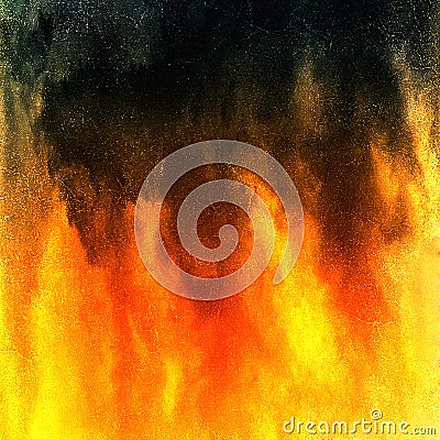 Old paper fire texture in the background Stock Photo