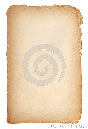 Old paper grunge texture, empty yellow page Stock Photo